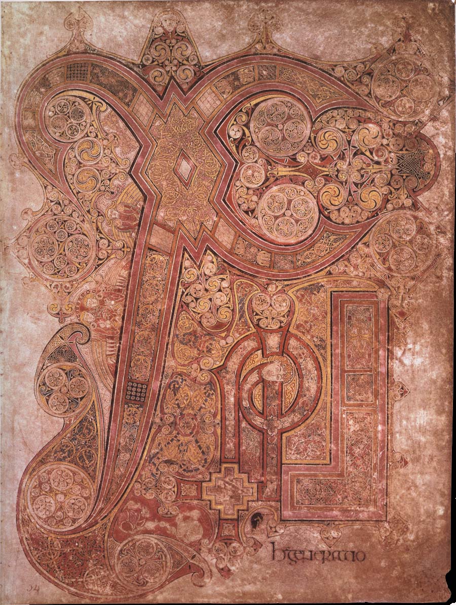 Chi-Rho page from the Book of Kells